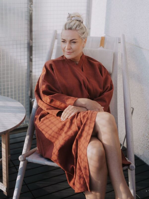 Linane hommikumantel naistele