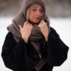 Villamantel, soe mantel, talvemantel, villane mantel, haruu, eestidisain