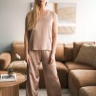 Viskoostop, suve top, Kimono, kimono jakk, kimono pluus, viskoosist kimono, mugavad riided, meriinotooted, eesti disain, Kristiine Lään-Vantsi